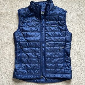 Patagonia Blue Quilted Puffer Vest